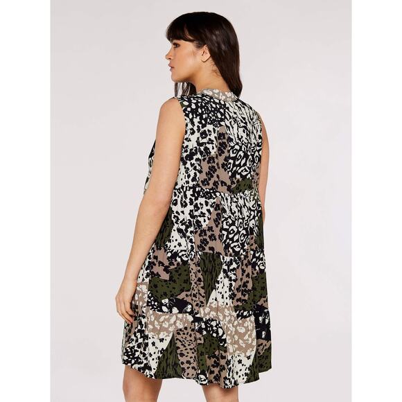 Apricot Multicolor Floral Print Mini Dress Size XS - Picture 4 of 8